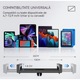 Suport tableta, 360° rotire, compatibil cu dispozitive de 4.7-12.9 inch, aluminiu, negru