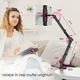 Suport tableta, 360° rotire, compatibil cu dispozitive de 4.7-12.9 inch, aluminiu, negru