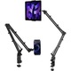 Suport tableta, 360° rotire, compatibil cu dispozitive de 4.7-12.9 inch, aluminiu, negru