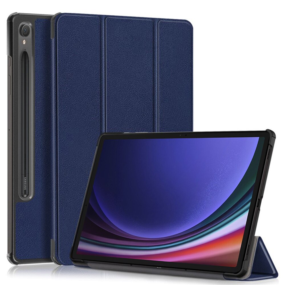 Husa pentru Samsung Galaxy Tab S10 FE 10.9 inch tip stand functie sleep/wake-up protectie 360 - Albastru