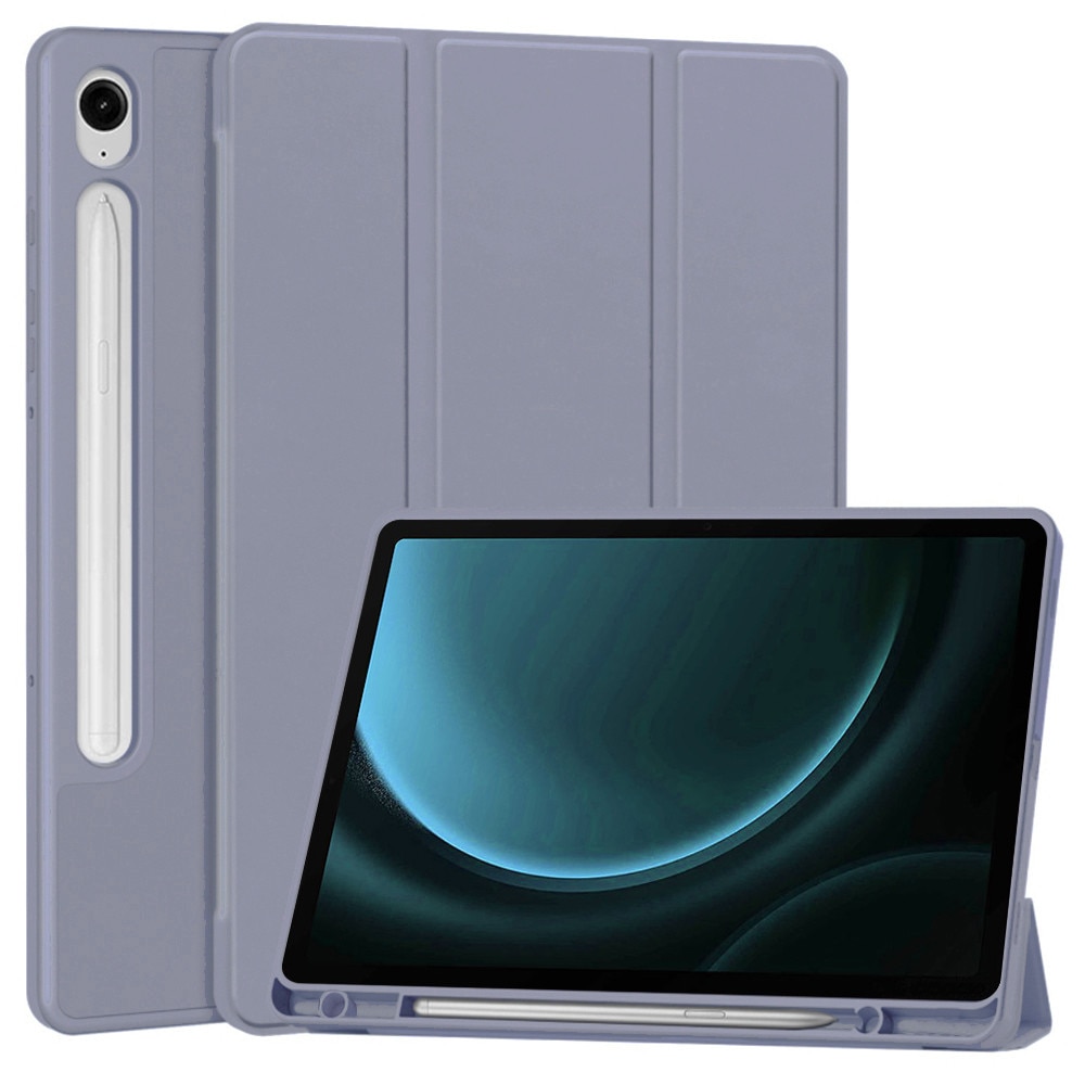 Husa pentru Samsung Galaxy Tab S10 FE 10.9 inch Soft Shell cu functie wake-up/sleep si compartiment pentru stylus tip stand - Mov