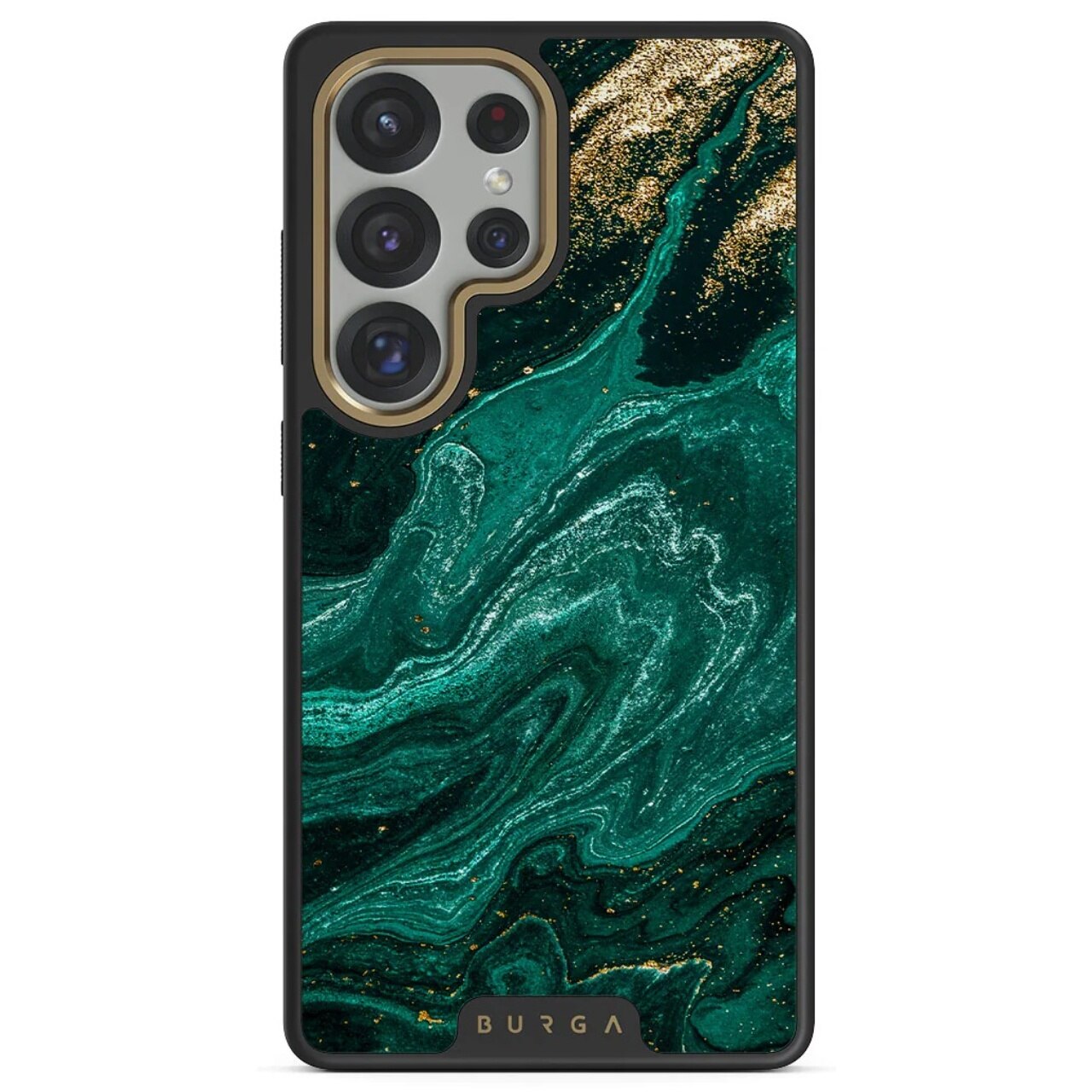 Husa Burga Elite Gold Emerald Pool compatibila cu Samsung Galaxy S25 Ultra