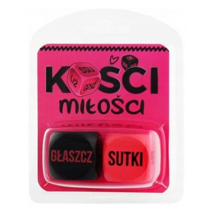 Zaruri de dragoste, Grammi, zaruri erotice, Set de 2 zaruri, Pentru varietate in viata sexuala, Varietate, Creativitate, Distractie pentru cupluri, Din lemn, Negru si roz