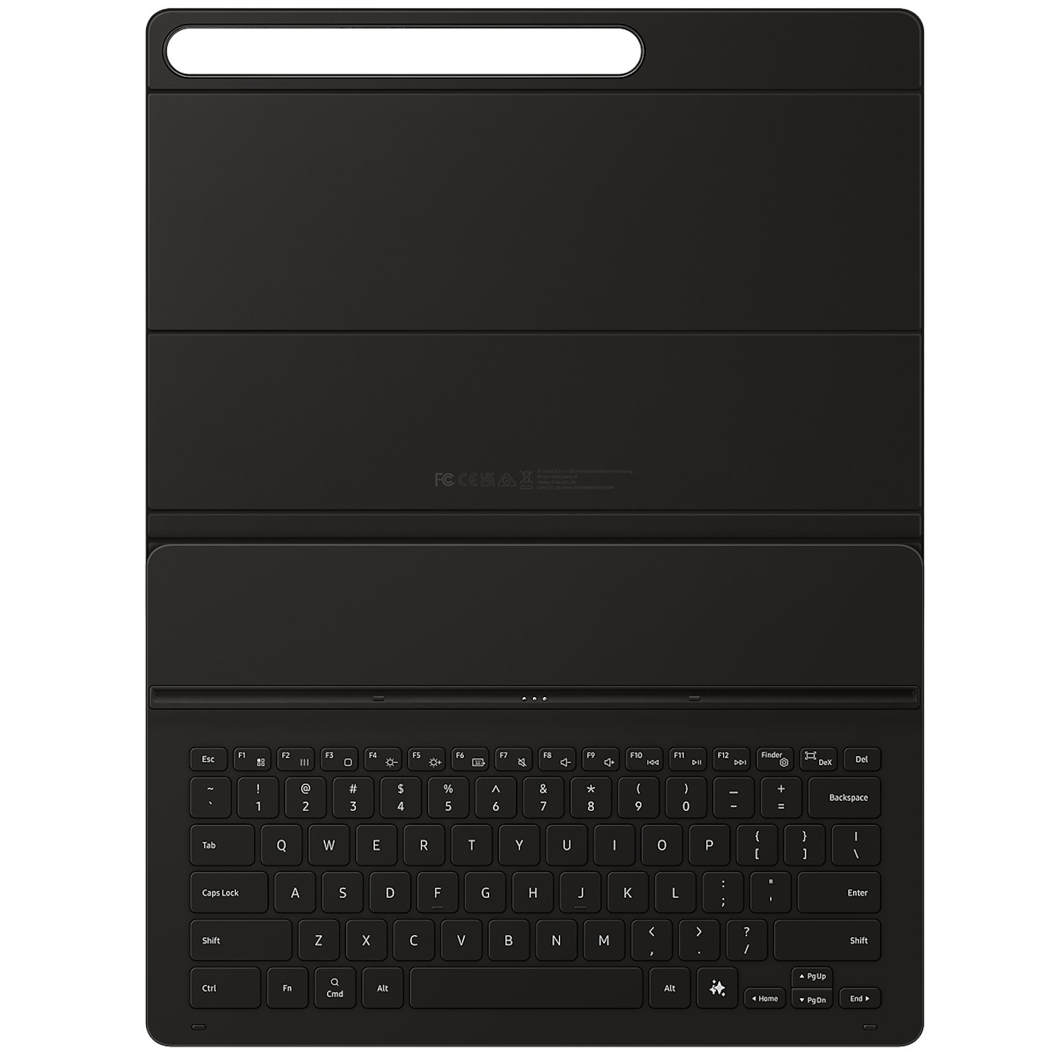 Husa de protectie Samsung Book Cover Keyboard Slim – AI Key pentru Galaxy Tab S10 FE Plus, Black