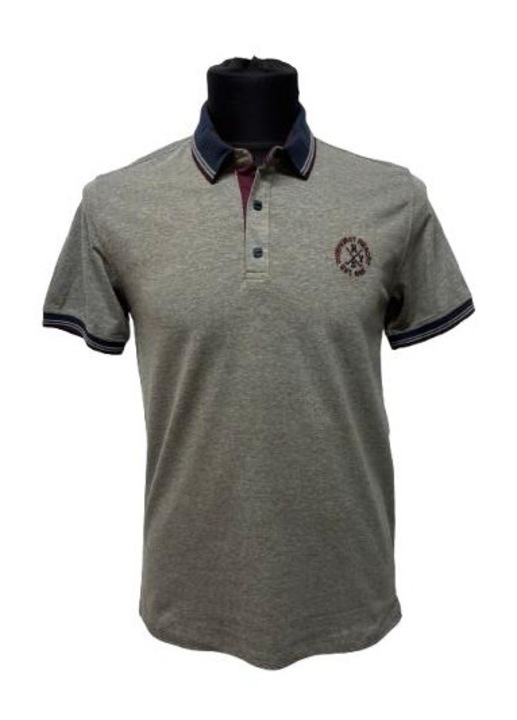 Tricou polo pentru barbati, Gri, Gri inchis