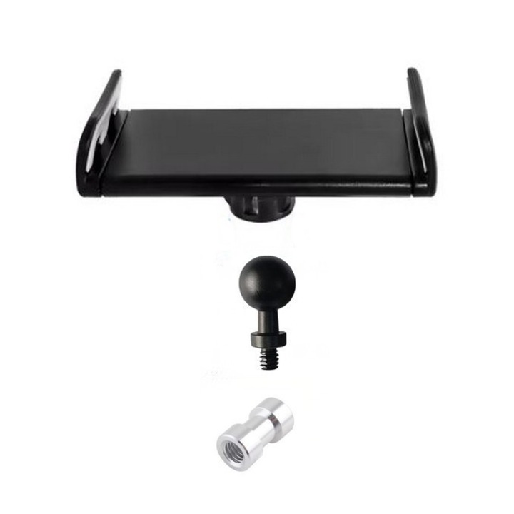 Suport SkyTechs® pentru tableta si telefon pentru brat si trepied reglabil intre 11-18 cm cu filet de 1/4 inch si adaptor de 3/8 inch