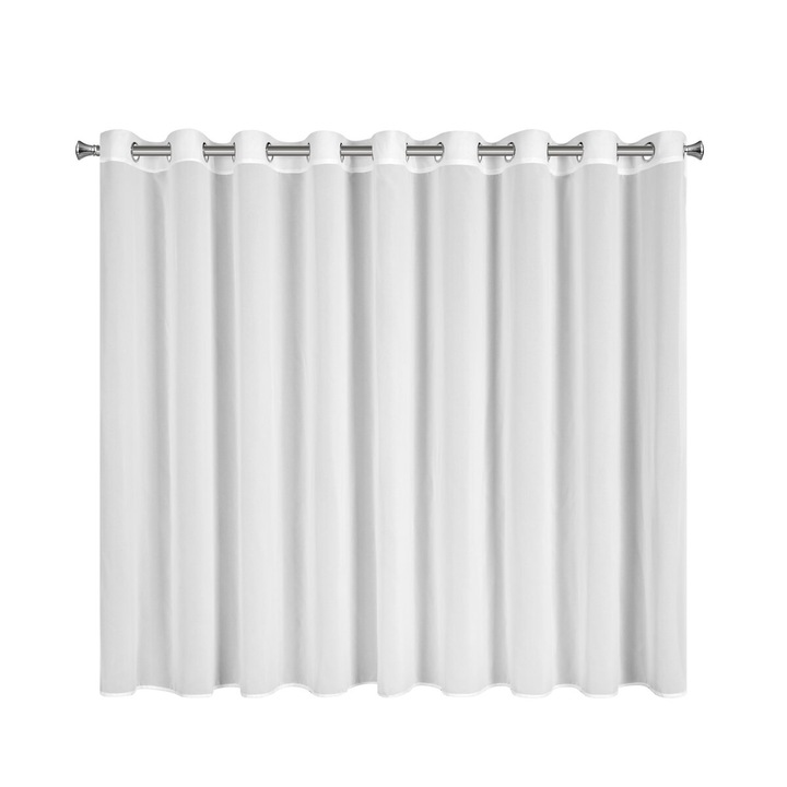 ARLETA függöny 295 x 160 cm, Eurofirany gyűrűk, fehér