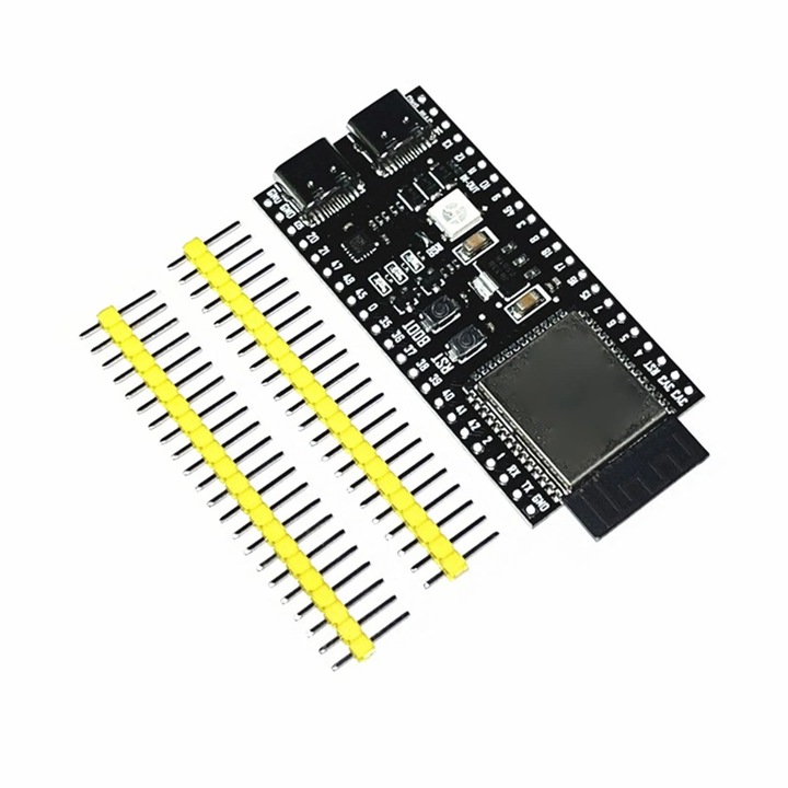 Развойна платка ESP32-S3-DevKitC-1, Wi-Fi 802.11b/g/n, Bluetooth 5.0, черна, пълен комплект