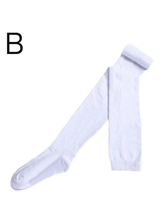 Дамски чорапи, дълги, черни, комплект от 1 чифт, Черен, One Size