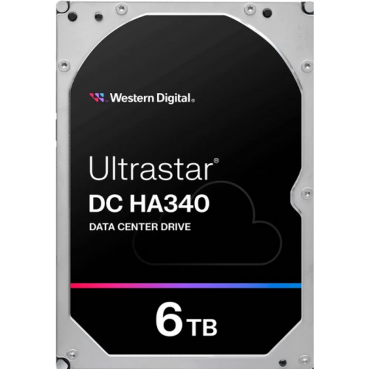 HDD сървър Western Digital Ultrastar DC HA340, 6TB, SE, SATA, 256MB, 3.5"