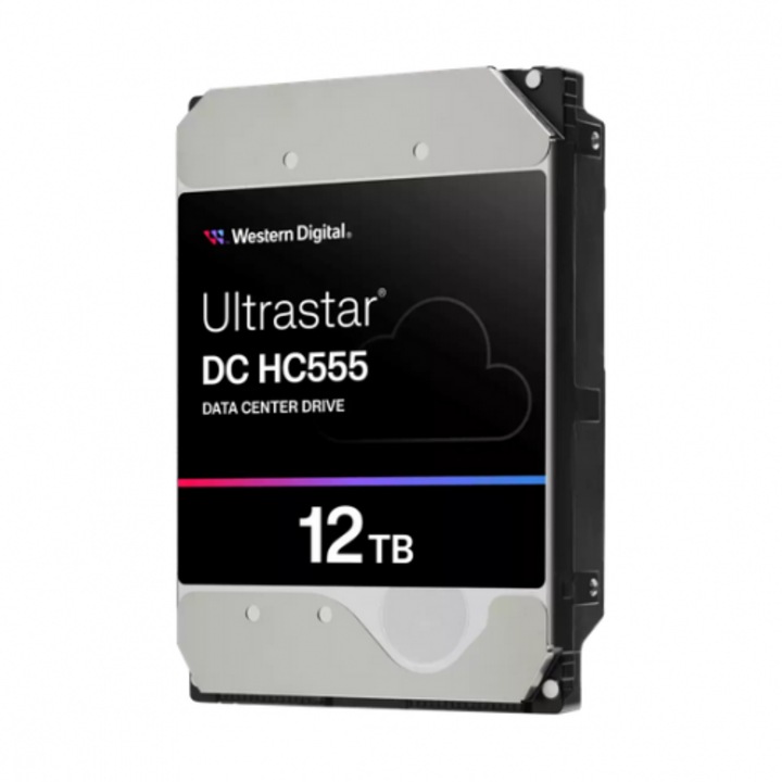 HDD сървър Western Digital Ultrastar DC HC555, 12TB, SE, SAS, 3.5"
