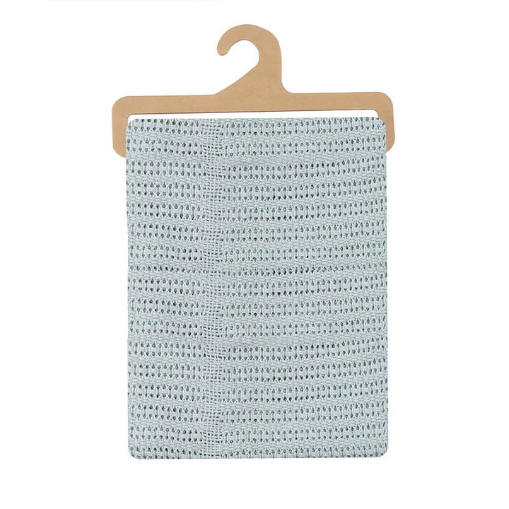 Pamut cellás takaró, 70 x 90 cm, kék, Mother's Choice