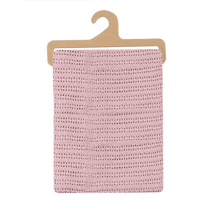Pamut cellás takaró, 70 x 90 cm, rózsaszín, Mother's Choice