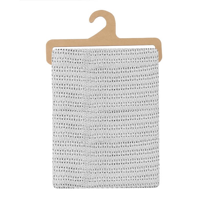 Pamut cellás takaró, 70 x 90 cm, szürke, Mother's Choice