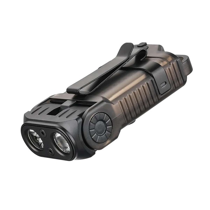 Многофункционално фенерче TrustFire Mini X5, основни светодиоди с неутрално бяло и топло бяло, спомагателни светодиоди с червена, ултравиолетова и бяла светлина
