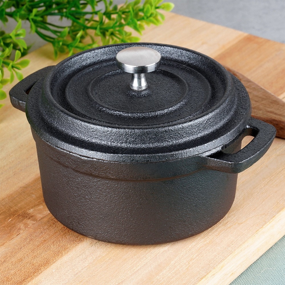 Oala Din Fonta, Vilde, Oala Mica Pentru Servire Si Coacere, Neagra, 10 ...