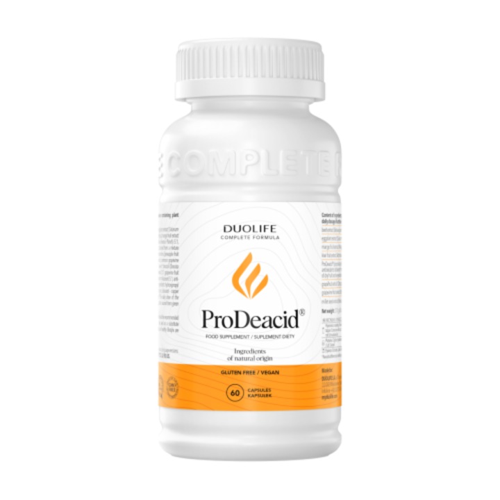 Prodeacid Duolife pentru acid la stomac si probleme digestive capsule 60 buc