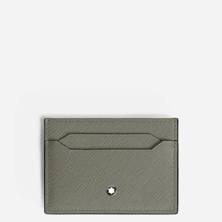 Portofel pentru carduri de credit si documente Montblanc 5cc piele, gri