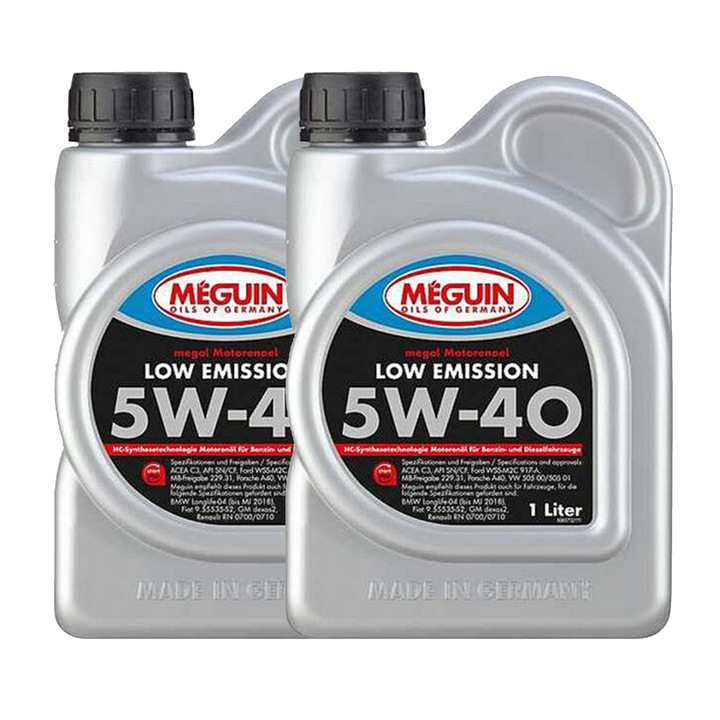 Pachet 2 litri Ulei Meguin Low Emission 5W40