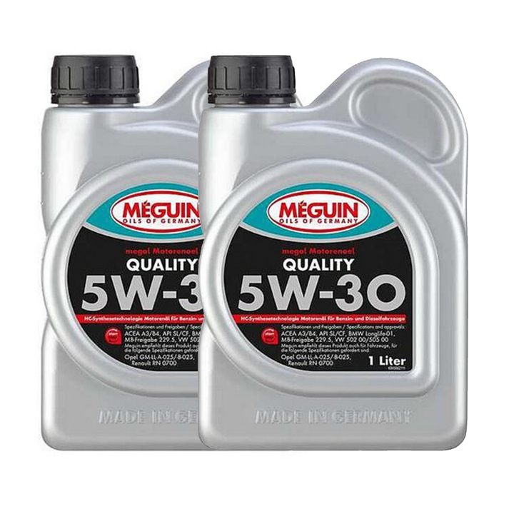 Pachet 2 litri Ulei Meguin Quality 5W30