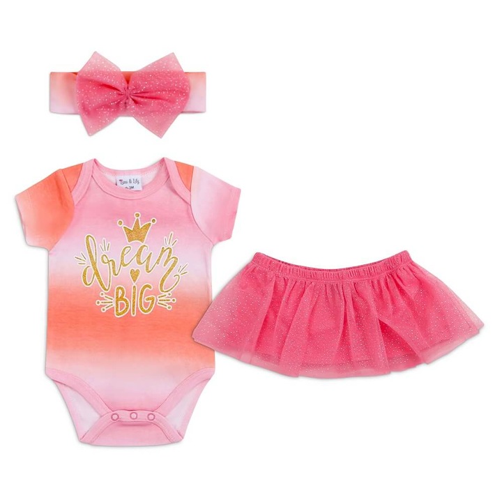 Set 3 piese pentru fetite, Dream Big, Roz