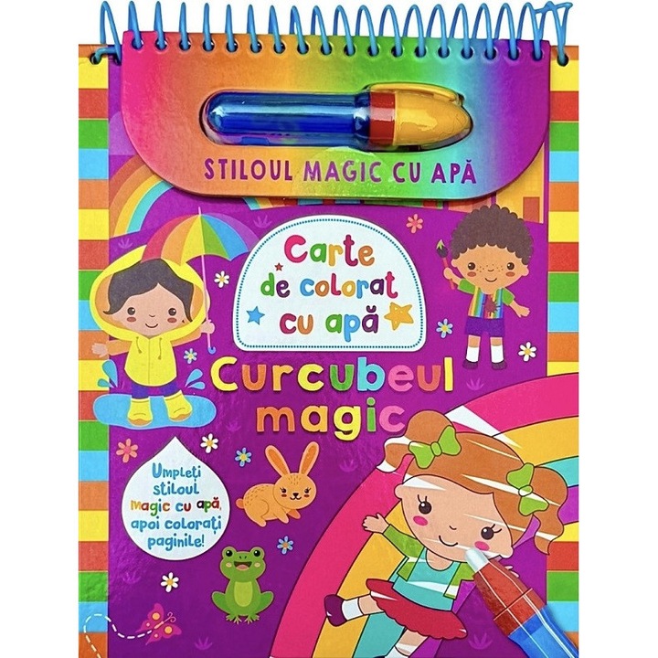 Curcubeul magic. Stiloul magic cu apa - Flamingo