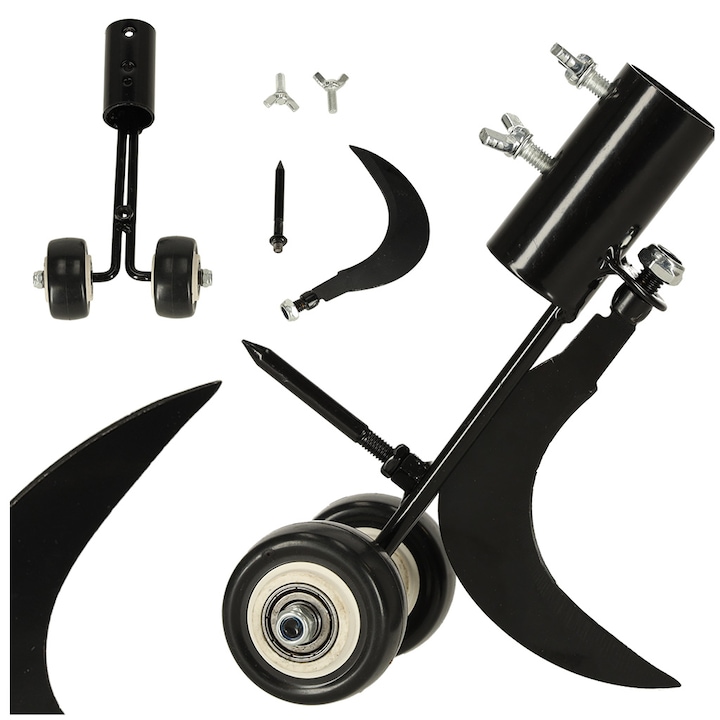 Fűnyíró, Luka, két penge, fém, 65mm x 10cm, fekete