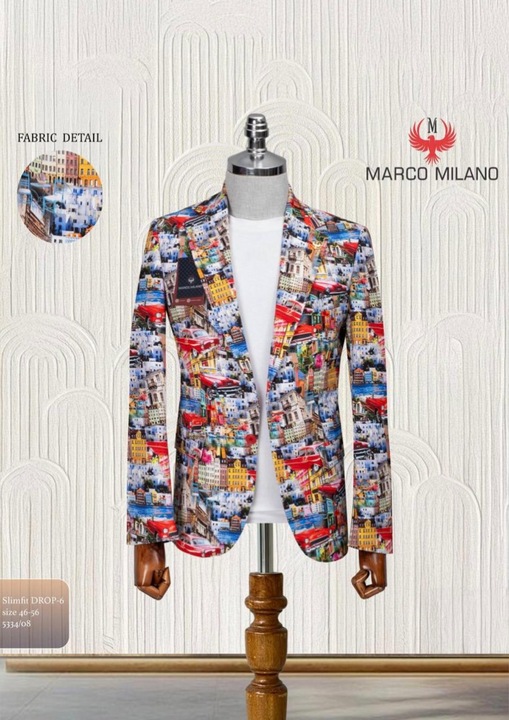 Мъжко сако, Slim Fit, Marco Milano, AR-5-1134, Многоцветен