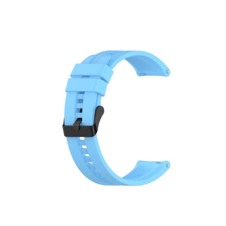 Curea ceas silicon universala, latime 20mm, quick release, albastru deschis, eR D L