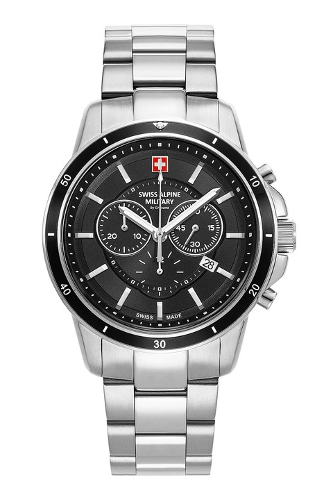Swiss Alpine Military, Chrono karóra logós számlappal, Ezüstszín