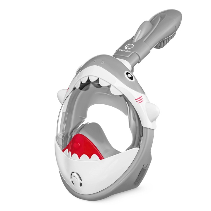 Búvármaszk gyerekeknek, TSUNAMI, SHARK, szürke