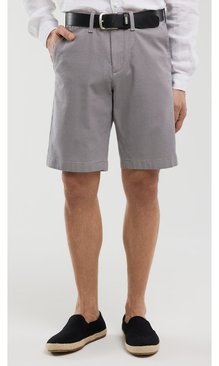 Pantaloni scurti Big Star, gri, bumbac cu elastan, croiala clasica, cinci buzunare, 34 EU