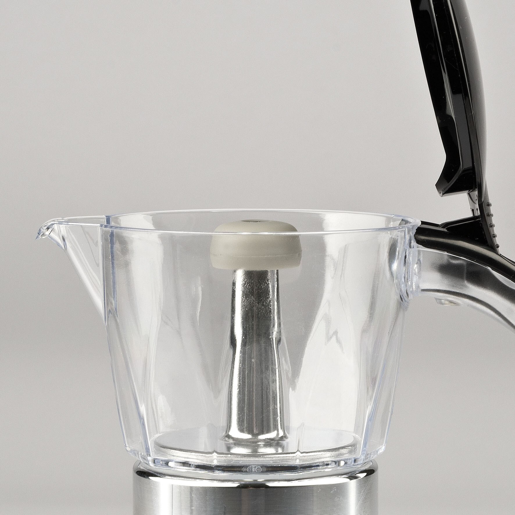 Espressor moka electric Girmi MC23, 400W, timer programabil, afisaj LED, functie mentinere caldura 30 min, negru/argintiu