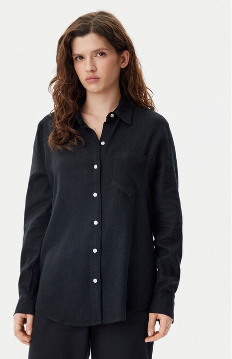 Női ing, Gap, 305290779, Len/Pamut, Fekete, Fekete