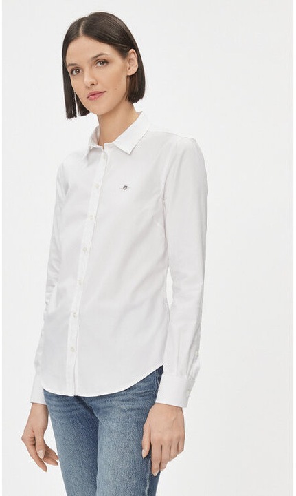 Дамска риза, Gant, 303284060, Памук, 32 EU, Бяла