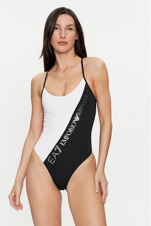 Női fürdőruha, Emporio Armani EA7, 303540173, Poliészter, Fehér, Fehér, S