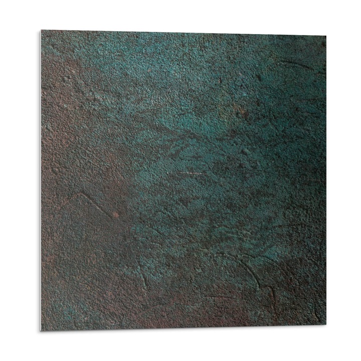 Placi autoadezive, Wallfluent, Textura cu un model subtil, Verde, 9x30x30, 010310410010000019886