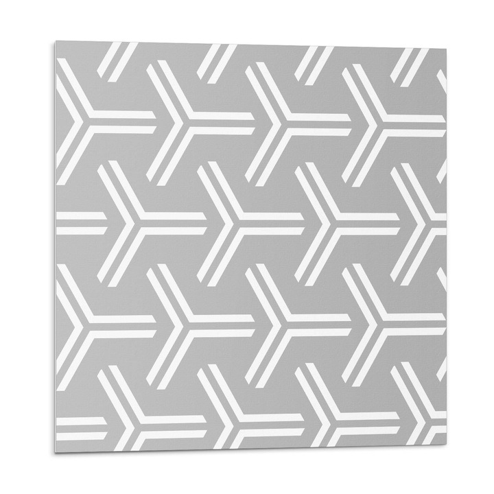 Öntapadó csempék, Wallfluent, Geometriai nyíl minta, Szürke, 20x20x20, 010310410020000033428