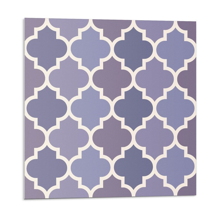 Öntapadó csempék, Wallfluent, Geometrikus minta motívummal, Lila, 20x20x20, 010310410020000033474