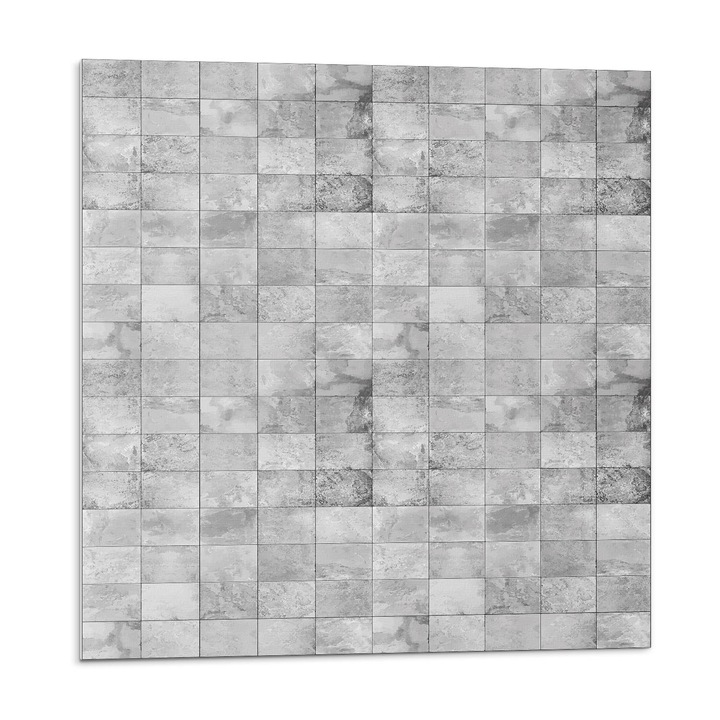 Öntapadó csempék, Wallfluent, Kőcsempék minta, Szürke, 20x20x20, 010310410020000027772