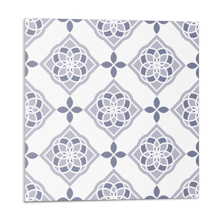 Dekoratív vinil panel, Wallfluent, Geometrikus gyémánt minta, Szürke, 4x50x50, 010310410040000033532