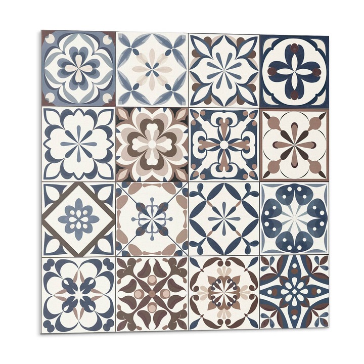 Placi autoadezive, Wallfluent, Modele decorative de faianta, Bej, 20x20x20, 010310410020000283031