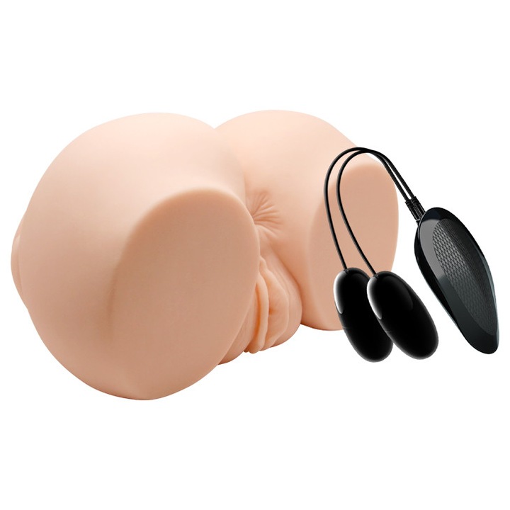 CRAZY BULL maszurbátor, vagina és anális, vibrációs, 3 AAA elem, TPR, 360x340x150mm