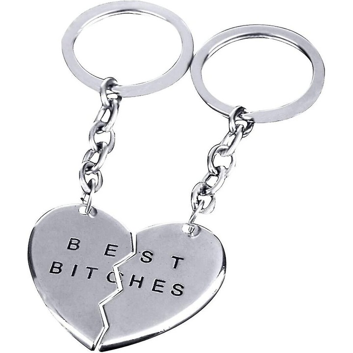 Fém kulcstartó készlet, egyedi design, tartós, többszínű