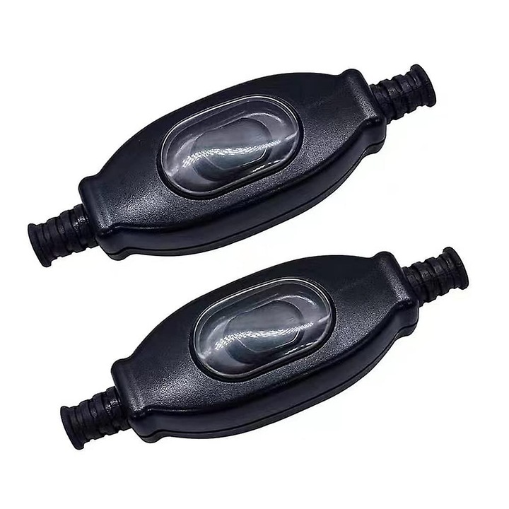 Комплект 2 водоустойчиви кабелни превключватели за лампи и електрически уреди, 250V, за външна употреба