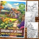 Anti-stressz kifestőkönyv, 50 illusztrációs Country Gardens - I. kötet, 106 oldal, Formátum: A5, Cadouri Legendare Kiadó