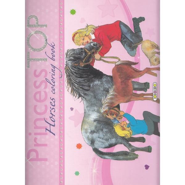 Princess Top - Horses Coloring Book