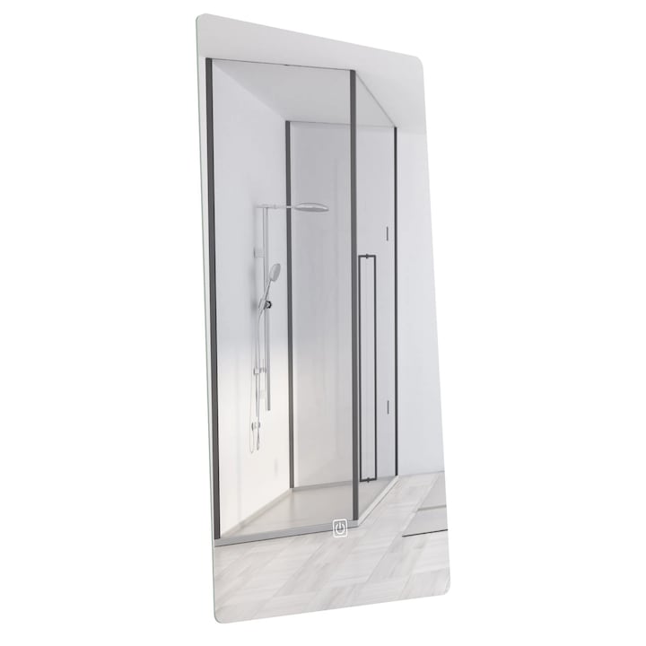 Oglinda pentru baie cu iluminare LED, Balneo, Marino, 60x120 cm, Intrerupator touch, instalare usoara, reglare usoara a luminii, Antipara, Dimming, Schimbare de culoare, Classa F, Sticla, Suspendat, Rectangular
