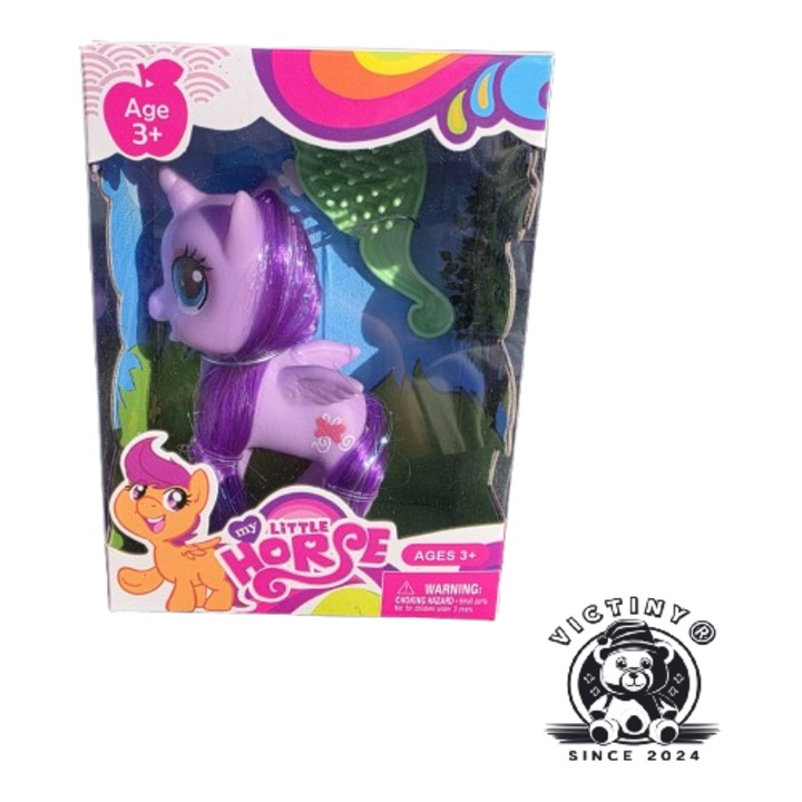 Figurina My Little Horse VICTINY® 7 cm/ mov - eMAG.ro