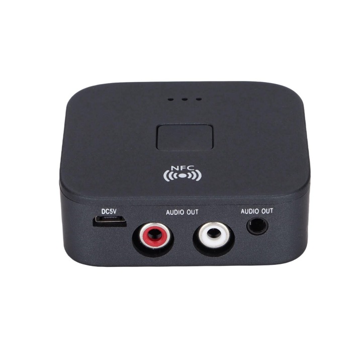 Receiver audio Bluetooth 5.0, suport NFC, conexiune duala, 3.5mm si 2RCA